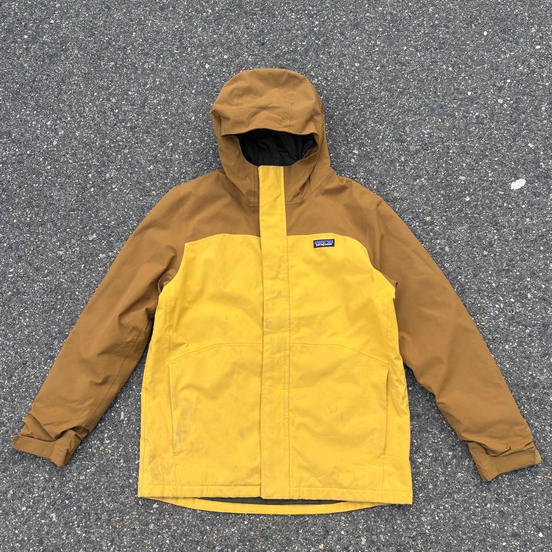 Patagoniaパタゴニア　マウンテンパーカー イエロー/ブラウン サイズXL
