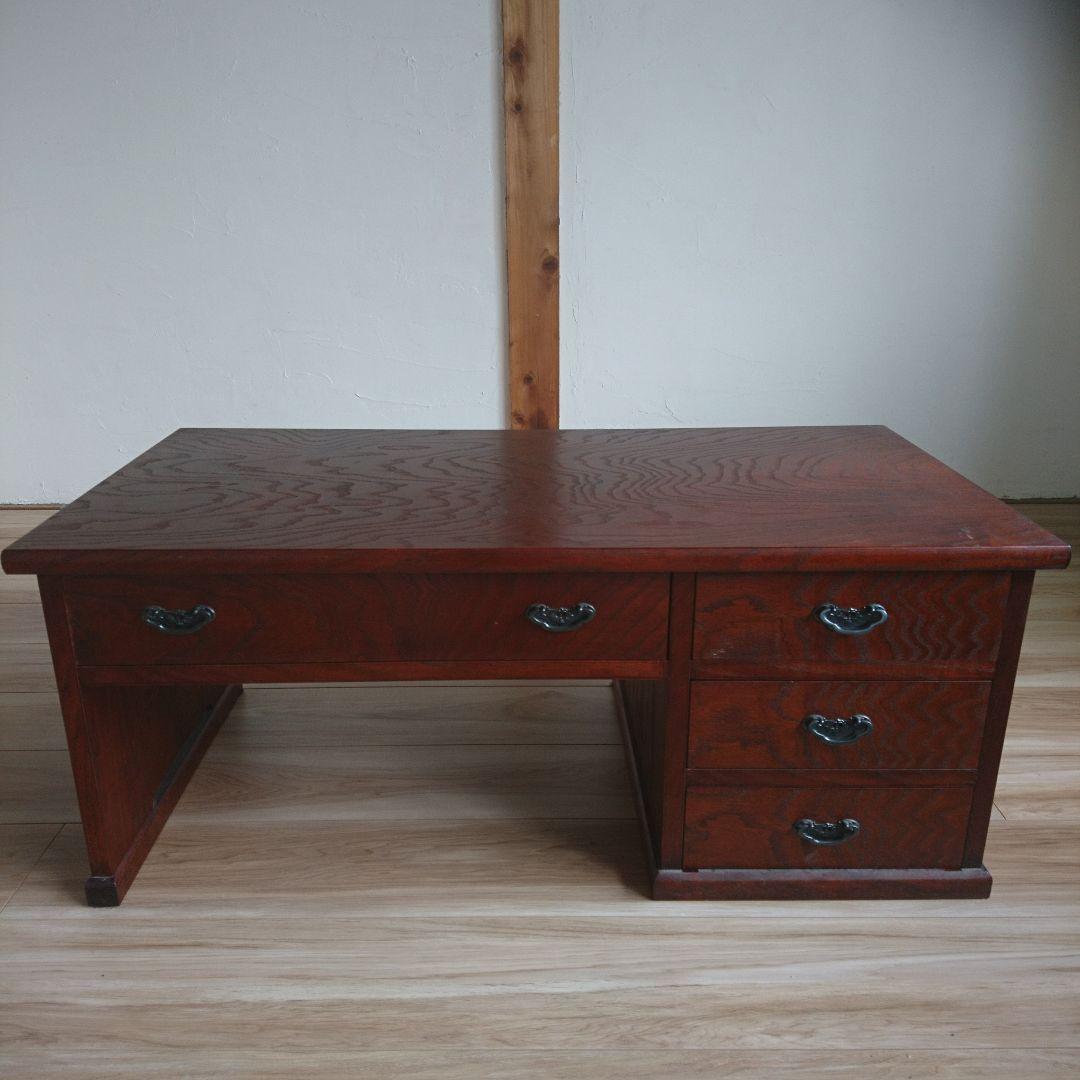 【美品】骨董品 収納机 ローテーブル 座卓